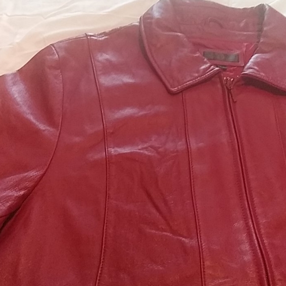 WILSON LEATHER Burgundy jacket (200) - Picture 9 of 12